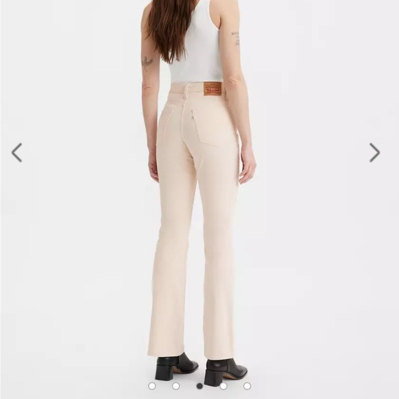 Levi’s 725 High Rise Bootcut Corduroy Pants Ivory Cream - Picture 5 of 5